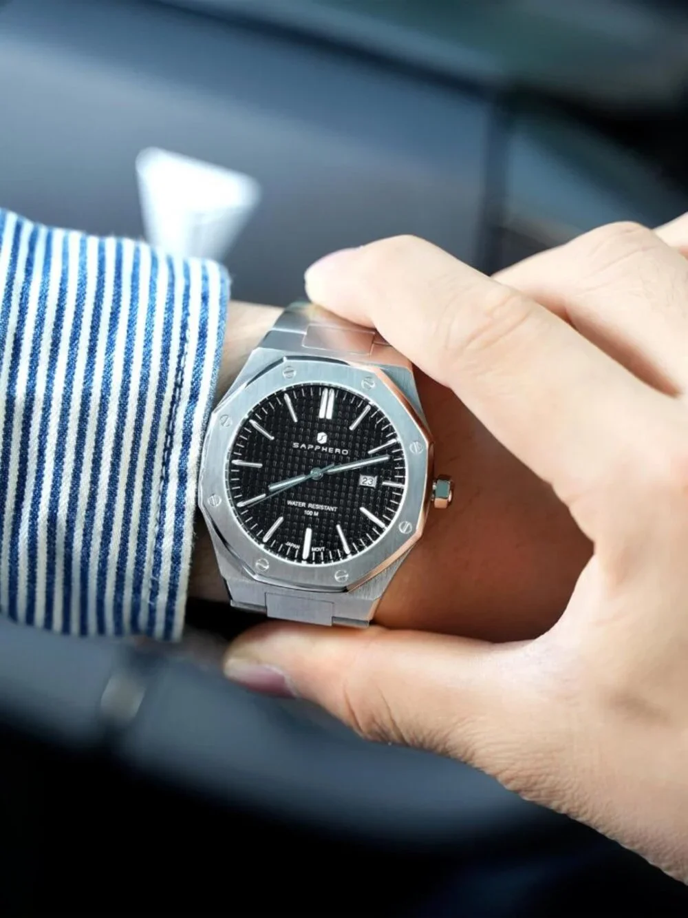 Stylish Waterproof Stainless Steel Quartz Watch for Men - Date Clock & Business